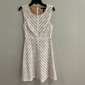 BCBGMaxAzria off white lace dress
